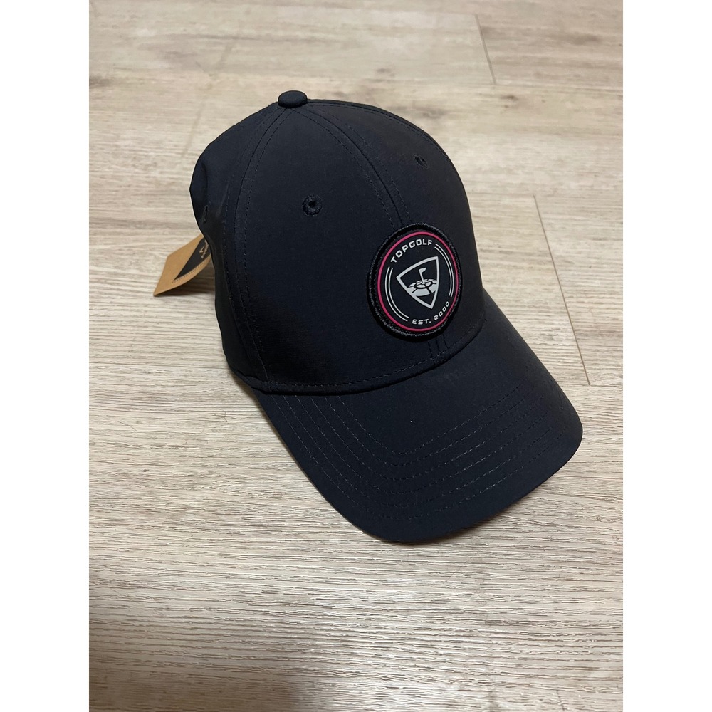 Topgolf Est 2000‎ Black Baseball Cap Men Adjustable Golf Hat NWT